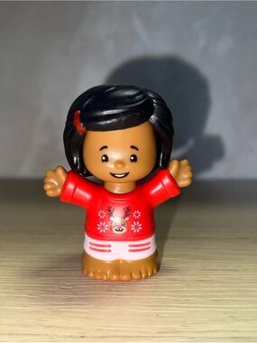 Fisher-Price Little People Holiday Girl in Reindeer Sweater Figure | 3 for $20